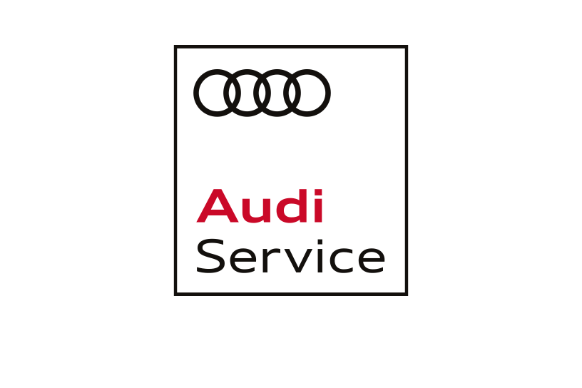 Audi Logo mit Audi Service Schriftzug