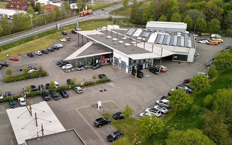 Luftaufnahme des Unternehmens 1998