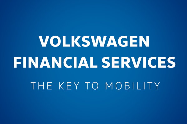 Textbild mit dem Inhalt: Volkswagen Financial Services - The Key to mobilty